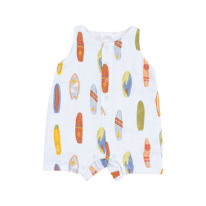 Angel Dear Sleeveless Vintage Surfboard Romper Shortie