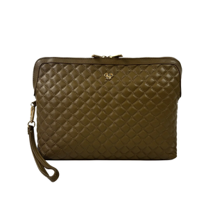 Litt Makeup Case - Camel Quilted