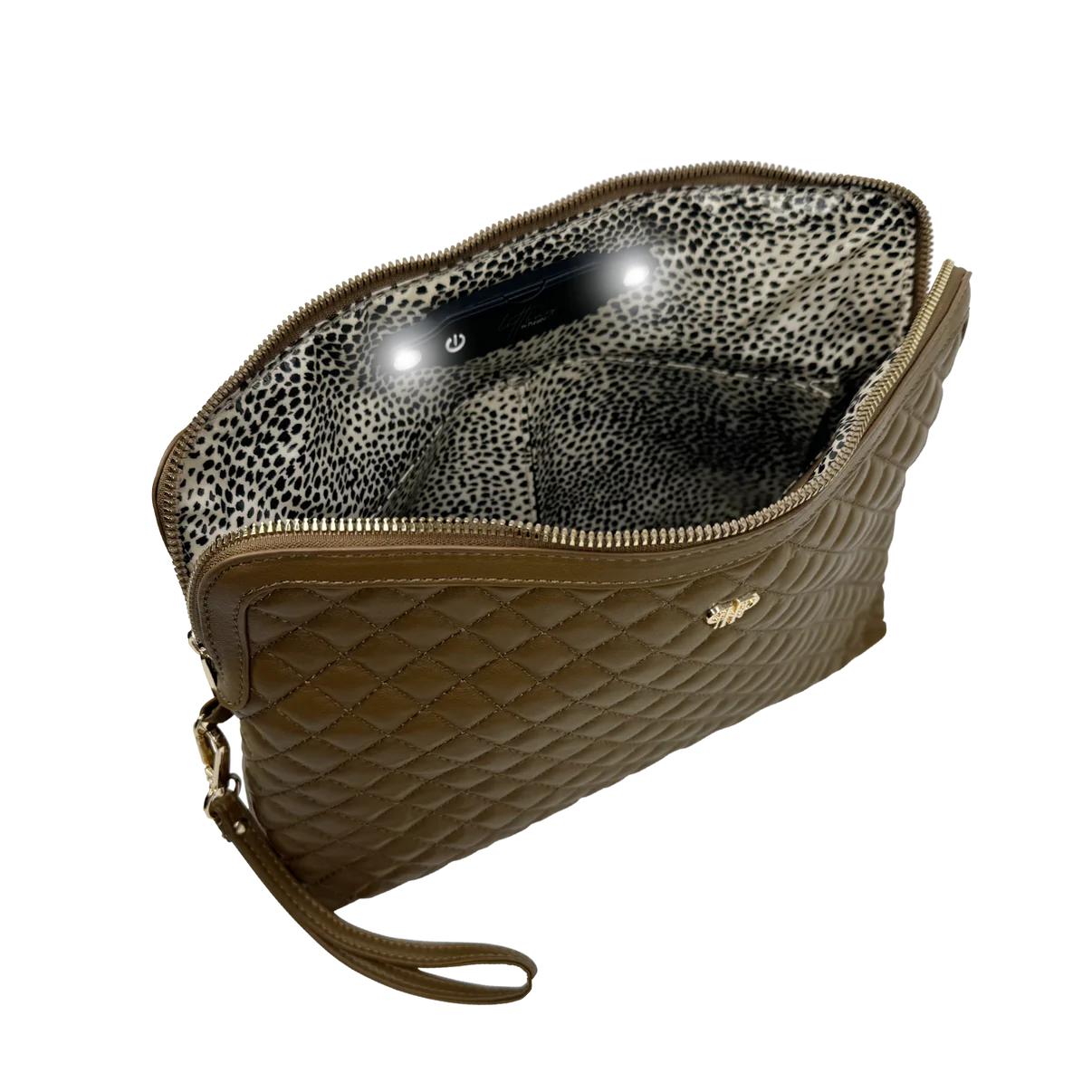 Litt Makeup Case - Camel Quilted