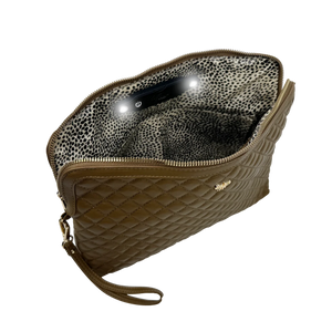 Litt Makeup Case - Camel Quilted