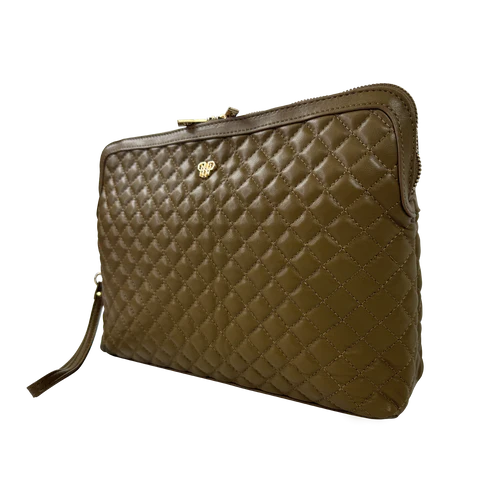 Litt Makeup Case - Camel Quilted