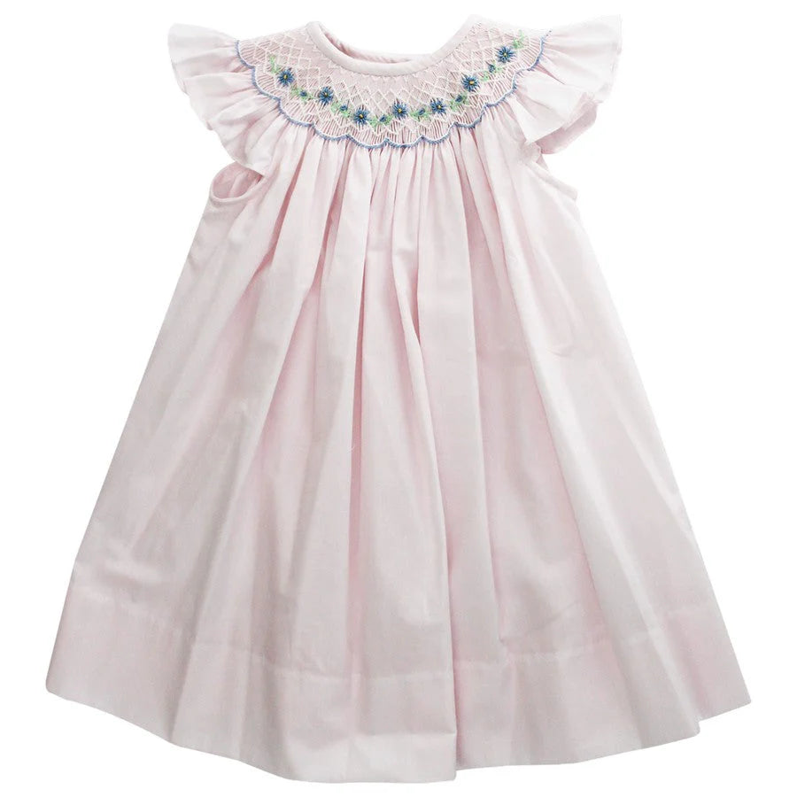 Bailey Boys Pink Peri Flowers Bishop Dress