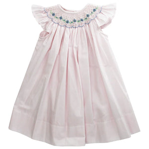 Bailey Boys Pink Peri Flowers Bishop Dress