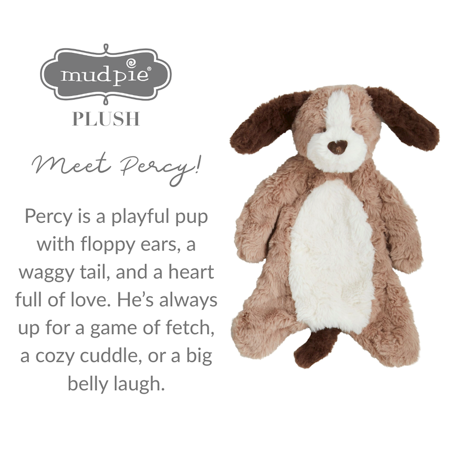 Mud Pie Puppy Plush Woobie