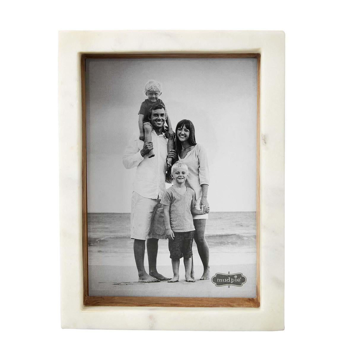 Mud Pie 5 X 7 Wood Marble Shadow Frame