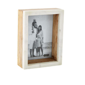 Mud Pie 5 X 7 Wood Marble Shadow Frame