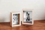 Load image into Gallery viewer, Mud Pie 4x6 Wood Marble Shadow Frame
