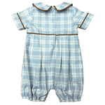 Load image into Gallery viewer, Fall Plaid Boy&#39;s Romper
