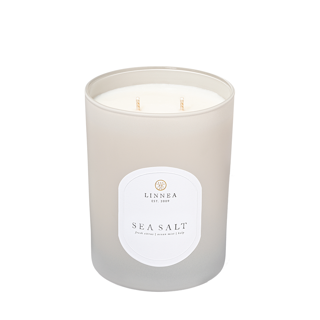 Linnea Sea Salt 2-wick Candle