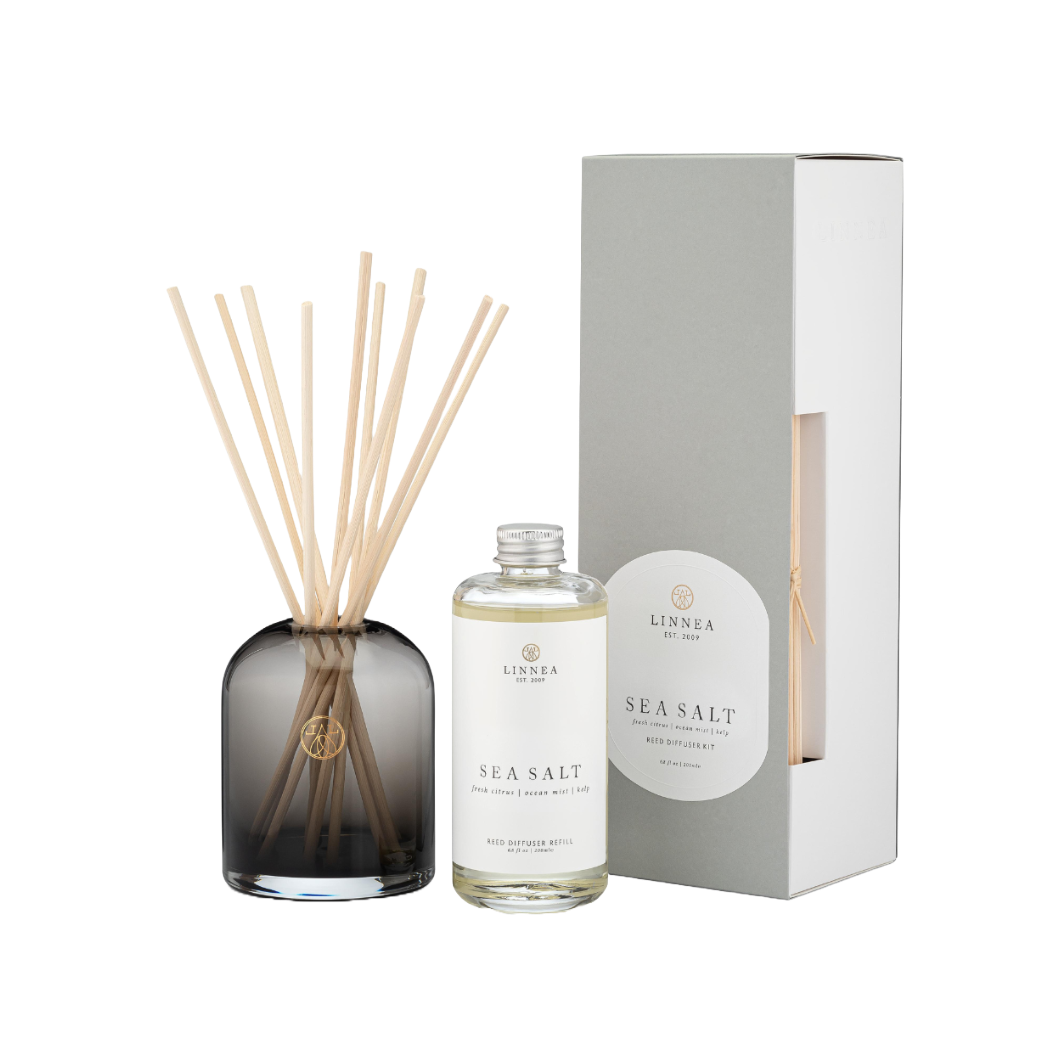Linnea Sea Salt Reed Diffuser Kit