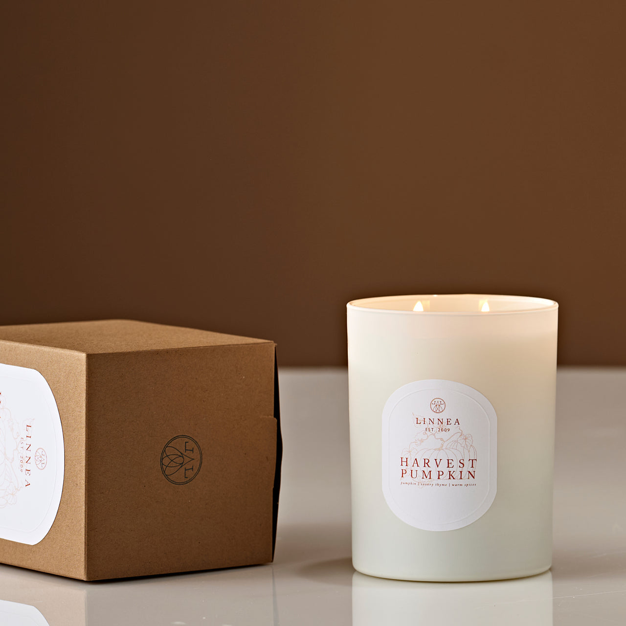 Linnea Harvest Large 2-wick Candle