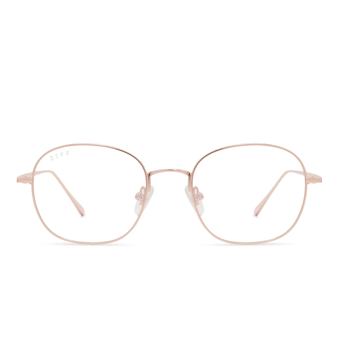Reid - Rose Gold Blue Light Technology Diff Glasses