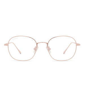 Reid - Rose Gold Blue Light Technology Diff Glasses