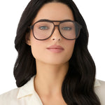 Load image into Gallery viewer, Tatum - Whiskey Crystal Blue Light Diff Readers + 3.0 Power
