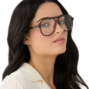 Tatum - Whiskey Crystal Blue Light Diff Readers + 3.0 Power