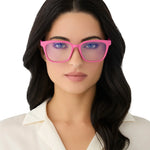Load image into Gallery viewer, Alex - Peony Pink Blue Light Diff Readers + 1.5 Power
