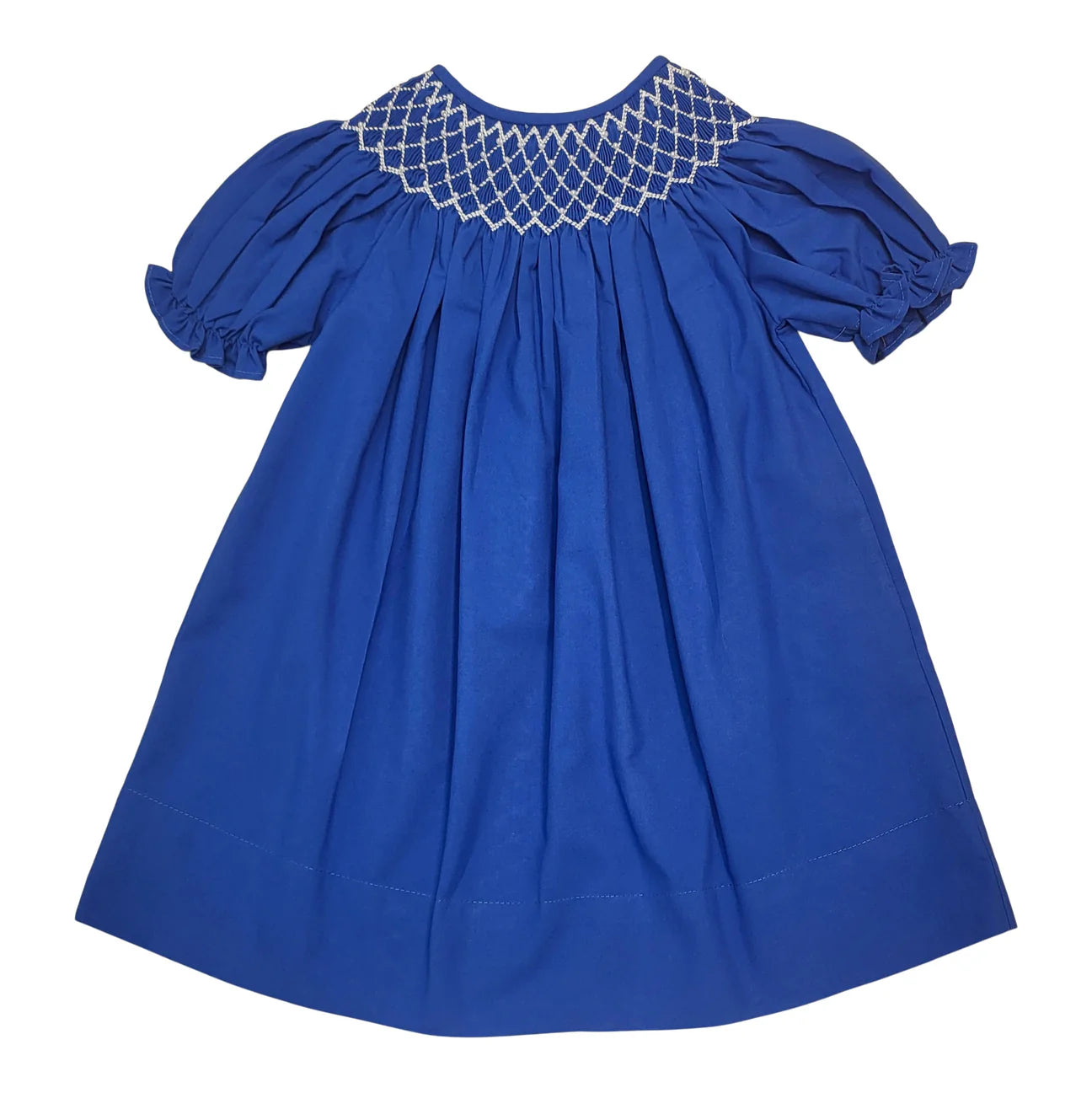 Sweet Dreams Royal Blue Catherine Pearl Smocked Dress