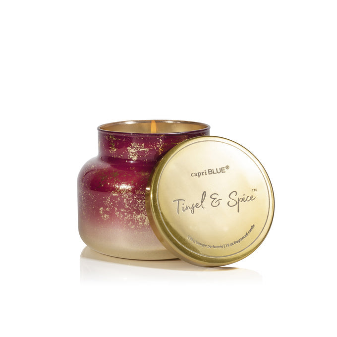 Capri Blue Tinsel & Spice Glimmer Signature Candle