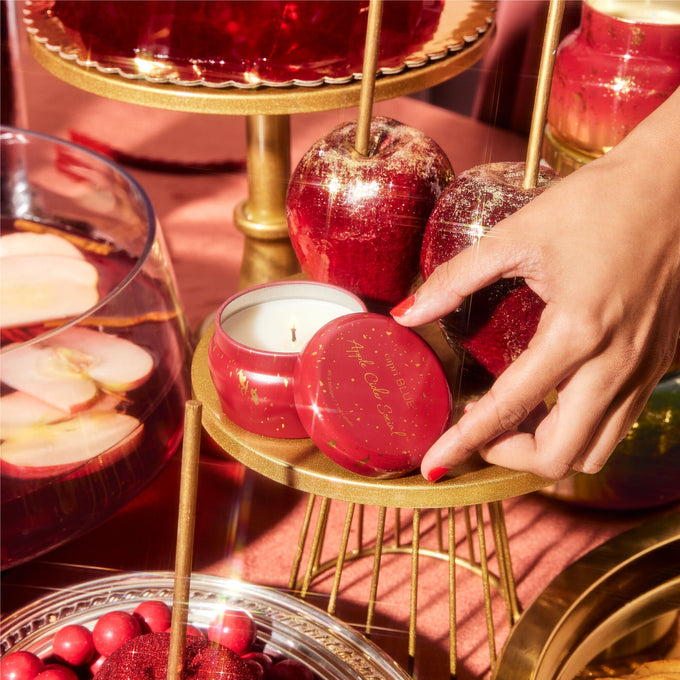 Apple Cider Social Glimmer Mini Tin Candle