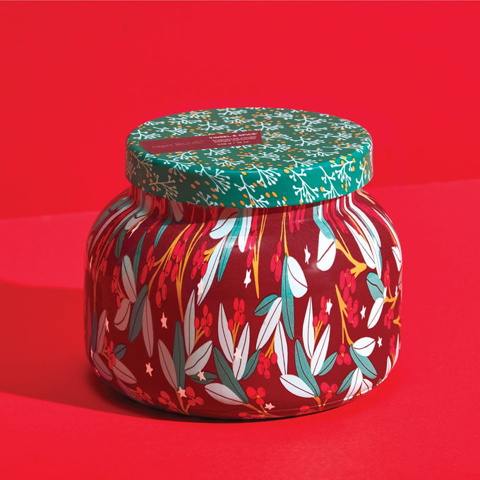 Capri Blue Tinsel & Spice Holiday Pattern Play Signature Candle (19oz)