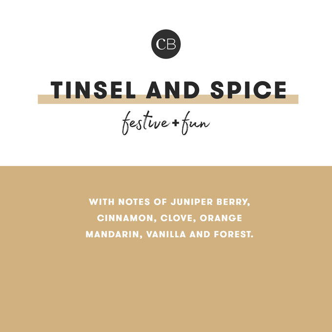 Capri Blue Tinsel & Spice Holiday Pattern Play Signature Candle (19oz)