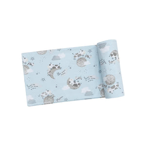 Angel Dear I Love You To The Moon Cows Swaddle Blanket