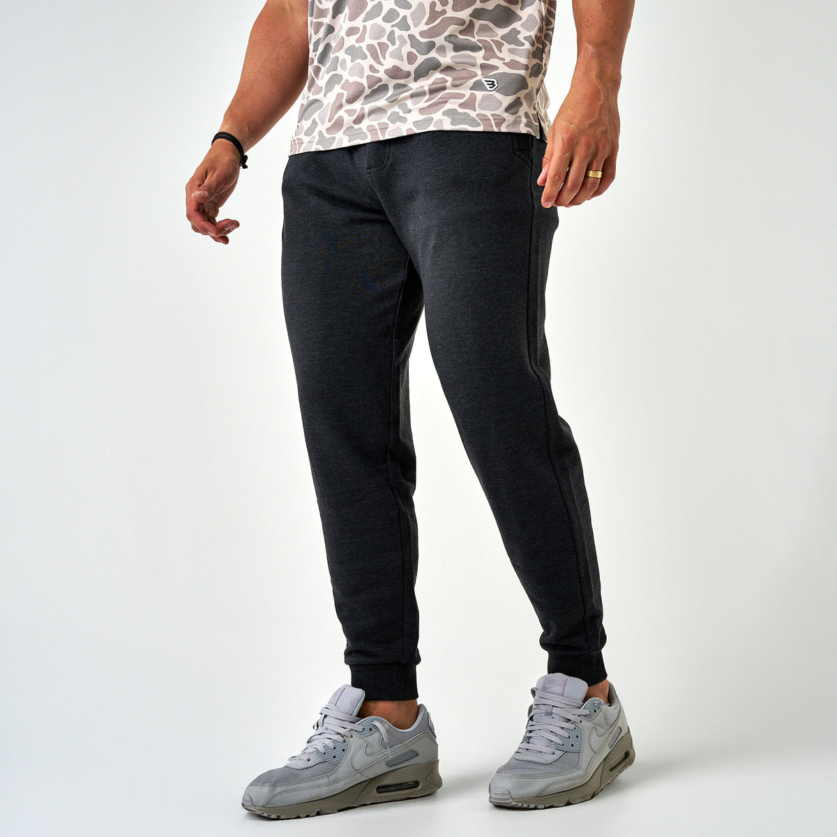 Burlebo Heather Black Fleece Jogger