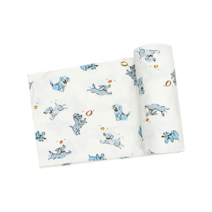 Angel Dear Playful Puppies Swaddle Blanket