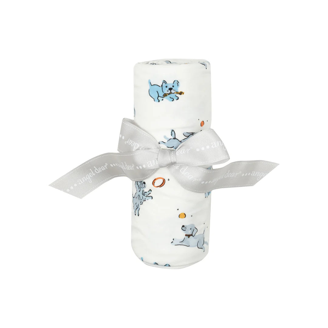 Angel Dear Playful Puppies Swaddle Blanket