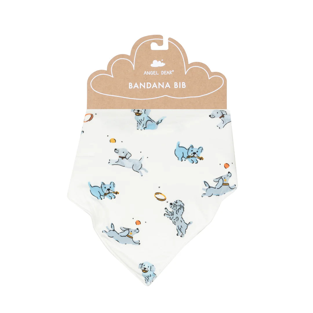 Angel Dear Playful Puppies Bandana Bib