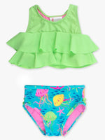 Load image into Gallery viewer, Flounce Bikini 2-Piece Swimsuit, with Signature Rear Ruffles
