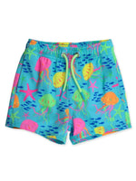 Load image into Gallery viewer, Neon Jelly Time Performance Hybrid Swim Trunks
