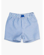 Load image into Gallery viewer, Blue Seersucker 	
Performance Hybrid Swim Trunks

