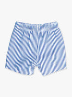 Load image into Gallery viewer, Blue Seersucker 	
Performance Hybrid Swim Trunks

