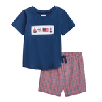 Load image into Gallery viewer, Mud Pie Patriotic Short Set
