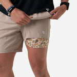Load image into Gallery viewer, Burlebo Athletic Short - Heather Khaki - Venado Camo Liner
