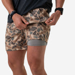 Load image into Gallery viewer, Burlebo Athletic Short - Pintail Camo - Grey Liner
