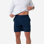 Load image into Gallery viewer, Burlebo Everyday Short - Deep Water Navy - Mayan Pocket
