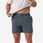 Load image into Gallery viewer, Burlebo Everyday Short - River Rock Grey - Classic Deer Camo Pocket

