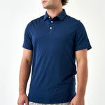 Load image into Gallery viewer, Burlebo Performance Polo - Heather Navy
