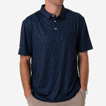 Load image into Gallery viewer, Burlebo Performance Polo - Stars and Stripes - Navy
