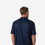 Load image into Gallery viewer, Burlebo Performance Polo - Stars and Stripes - Navy
