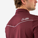 Load image into Gallery viewer, Burlebo Pearl Snap Performance Polo - Maroon
