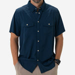 Load image into Gallery viewer, Burlebo Performance Western Shirt - Navy
