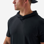 Load image into Gallery viewer, Burlebo Short Sleeve Performance Hoodie - Black
