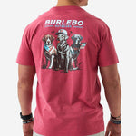 Load image into Gallery viewer, Burlebo Short Sleeve Tee - American Dogs - Heather Crimson
