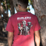Load image into Gallery viewer, Burlebo Short Sleeve Tee - American Dogs - Heather Crimson
