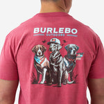 Load image into Gallery viewer, Burlebo Short Sleeve Tee - American Dogs - Heather Crimson
