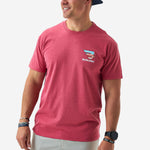 Load image into Gallery viewer, Burlebo Short Sleeve Tee - American Dogs - Heather Crimson
