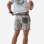 Load image into Gallery viewer, Burlebo Swim Trunk - Jumbo Classic Deer Camo
